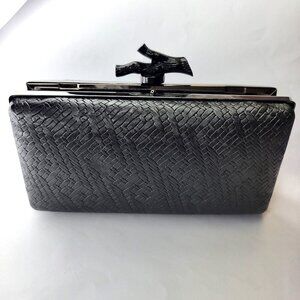 Elegant Evening Black Clutch Purse Cocktail Purse Wedding Evening Purse